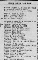 Delinquent Tax Owed by George A.M.  Jones